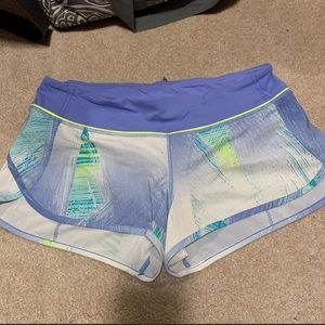 LuluLemon Speed Shorts Wind Chill